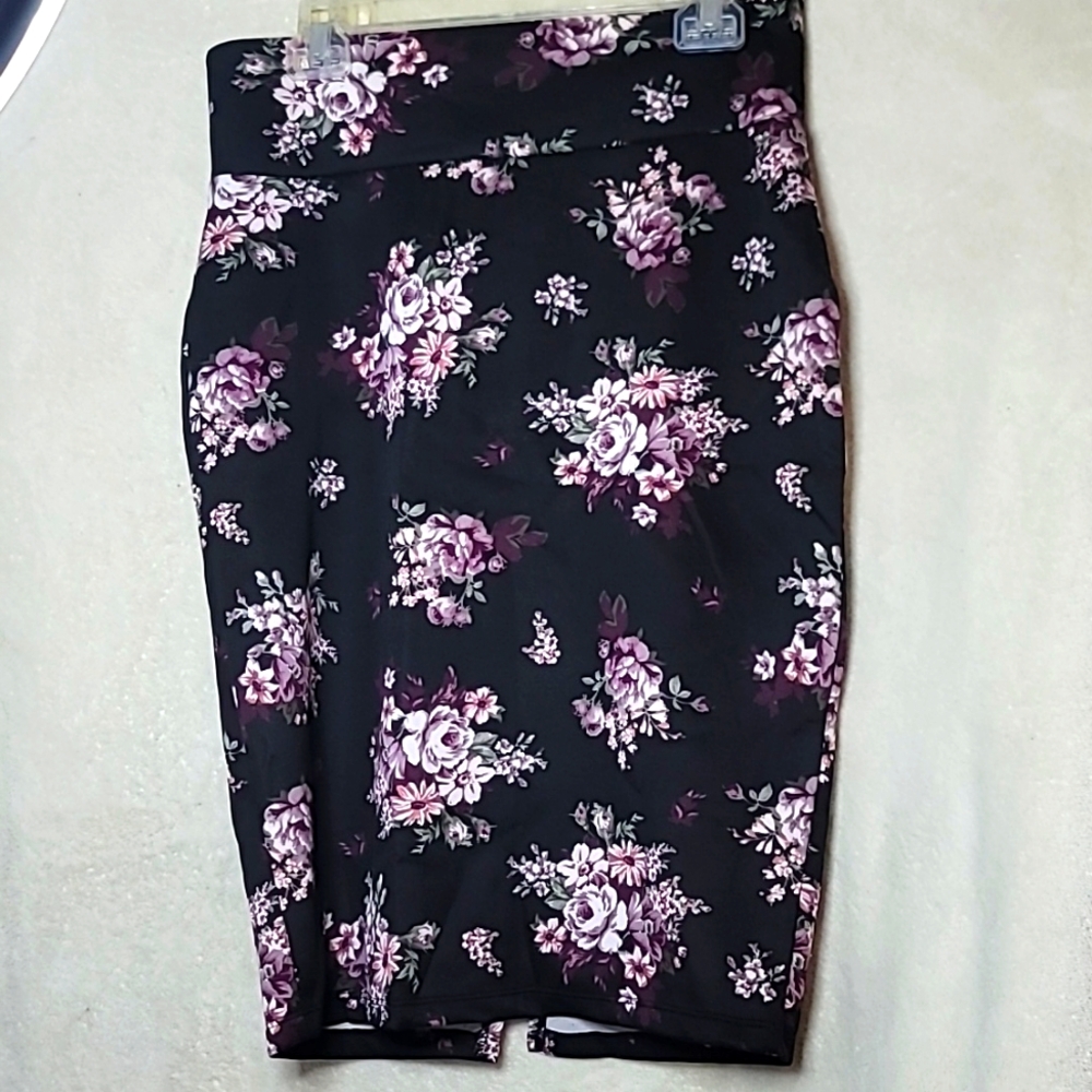 No Comment Floral Bodycon Pencil Skirt